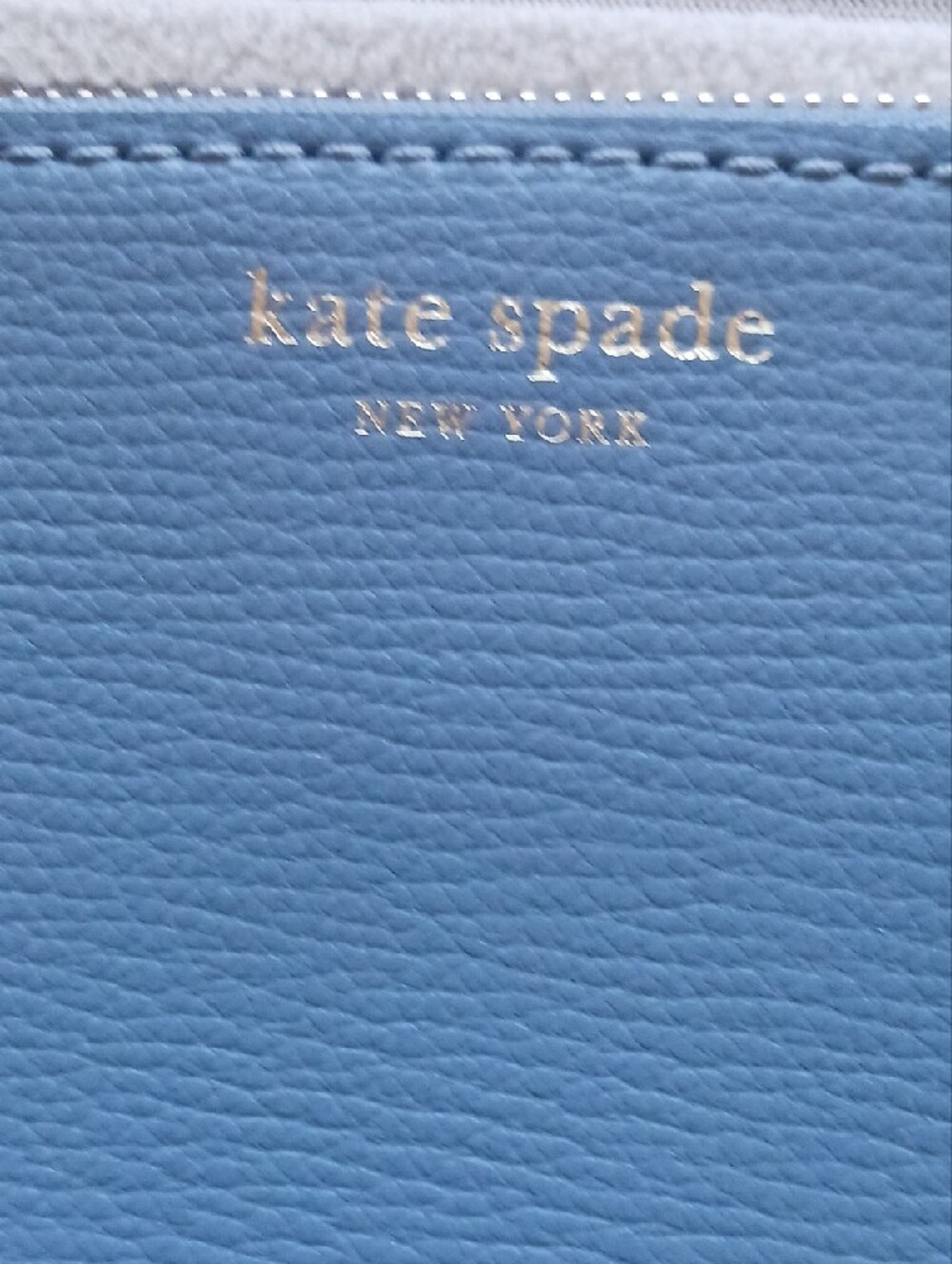 kate spade Blue Leather Wristlet with Detachable Strap - Picture 2 of 7